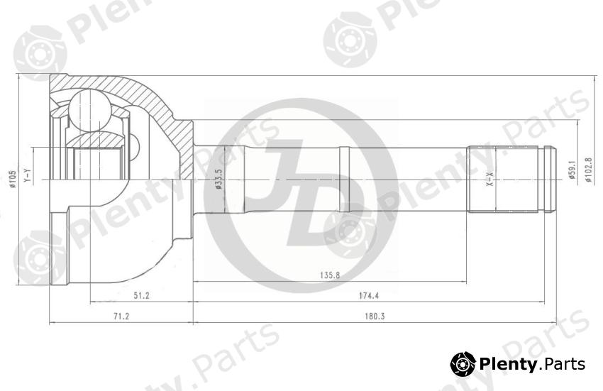  JD part JCT0062 Replacement part
