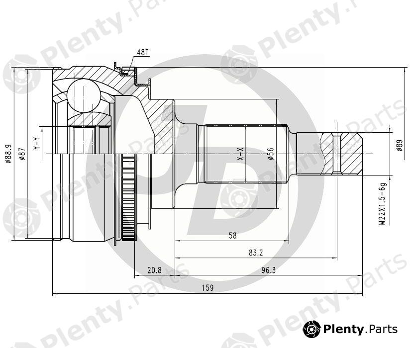  JD part JCT0065A Replacement part