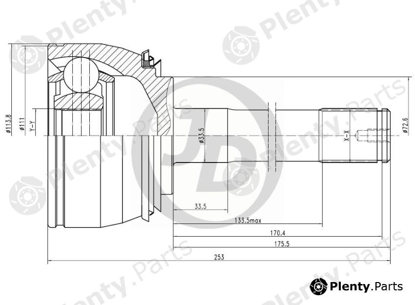  JD part JCT0068 Replacement part