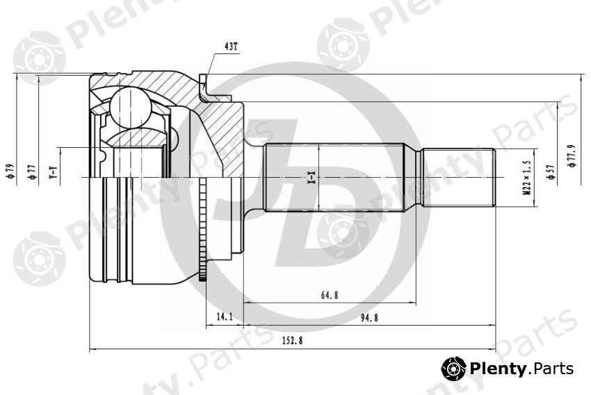  JD part JCT0073A Replacement part