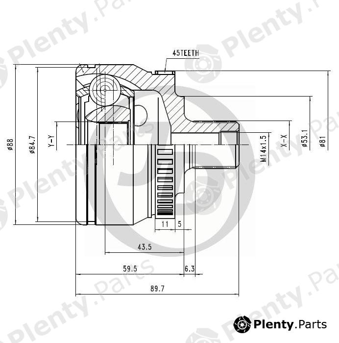  JD part JCT0081A Replacement part