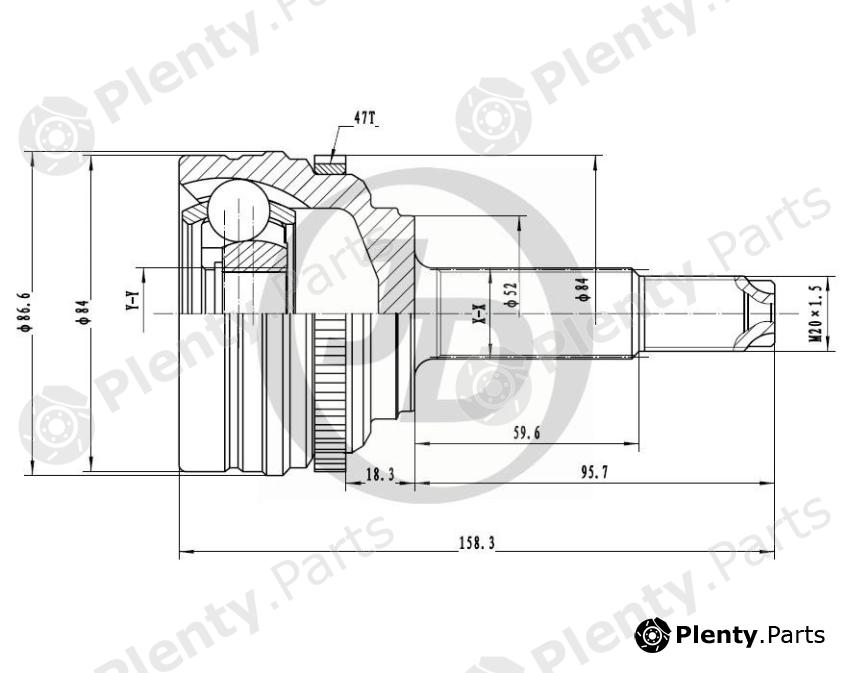  JD part JCT0086A Replacement part