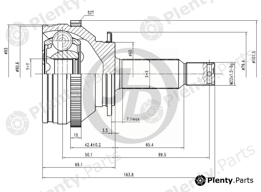  JD part JCT0090A Replacement part