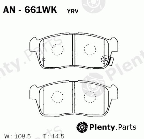  AKEBONO part AN-661WK (AN661WK) Replacement part