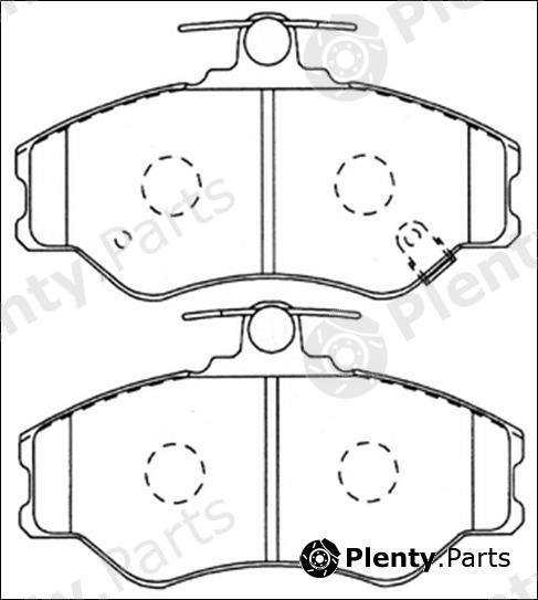  AKYOTO part AKD-1118 (AKD1118) Brake Pad Set, disc brake