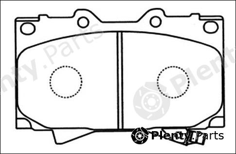  AKYOTO part AKD-1206 (AKD1206) Brake Pad Set, disc brake