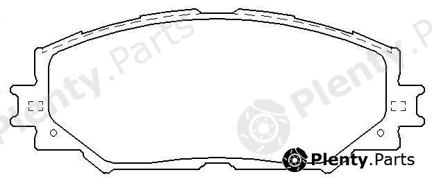  AKYOTO part AKD-12610 (AKD12610) Brake Pad Set, disc brake