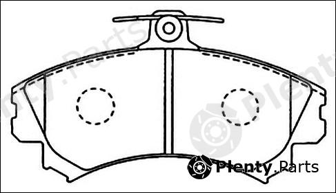  AKYOTO part AKD-1283 (AKD1283) Brake Pad Set, disc brake