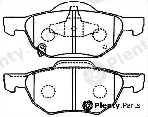  AKYOTO part AKD-1293 (AKD1293) Brake Pad Set, disc brake