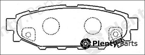  AKYOTO part AKD-7501 (AKD7501) Brake Shoe Set