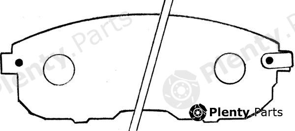  AKYOTO part AKD-EM10A (AKDEM10A) Brake Pad Set, disc brake