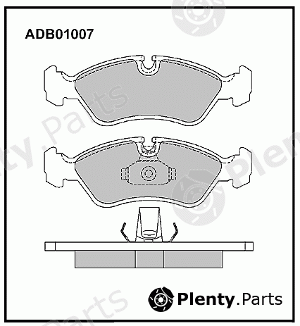  ALLIED NIPPON part ADB01007 Brake Pad Set, disc brake
