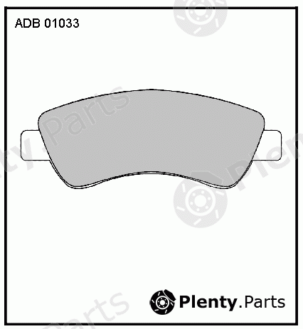  ALLIED NIPPON part ADB01033 Brake Pad Set, disc brake