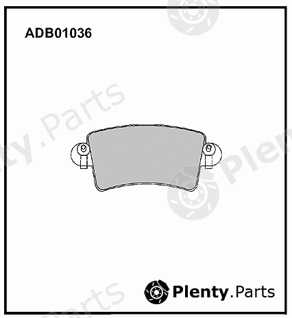  ALLIED NIPPON part ADB01036 Brake Pad Set, disc brake