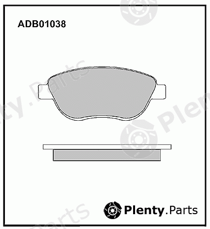  ALLIED NIPPON part ADB01038 Brake Pad Set, disc brake
