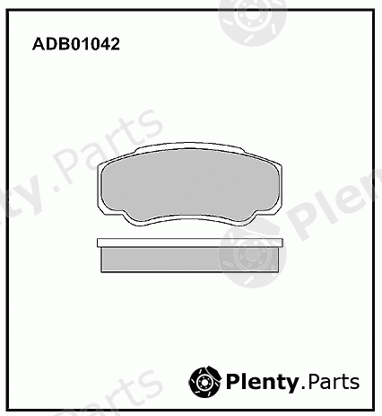  ALLIED NIPPON part ADB01042 Brake Pad Set, disc brake
