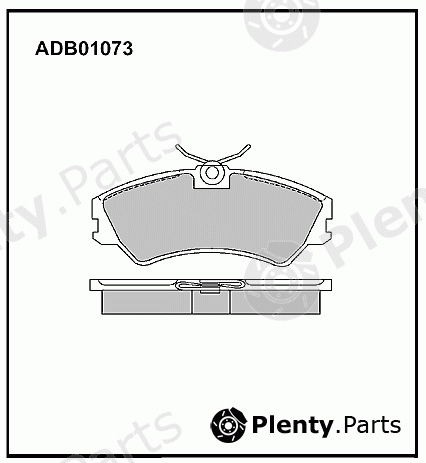 Allied Nippon Freno Delantero Pad Set ADB01598-Totalmente Nuevo-Garantía De 5 año 