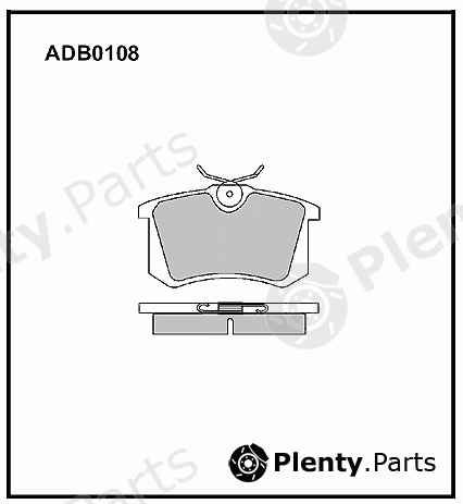  ALLIED NIPPON part ADB0108 Brake Pad Set, disc brake