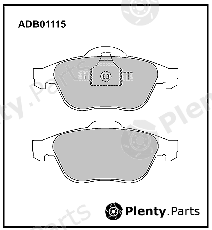  ALLIED NIPPON part ADB01115 Brake Pad Set, disc brake