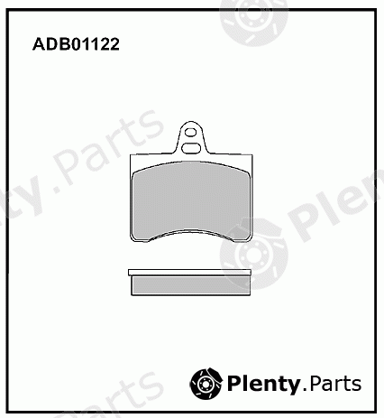  ALLIED NIPPON part ADB01122 Brake Pad Set, disc brake