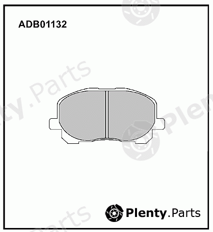  ALLIED NIPPON part ADB01132 Brake Pad Set, disc brake