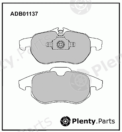  ALLIED NIPPON part ADB01137 Brake Pad Set, disc brake