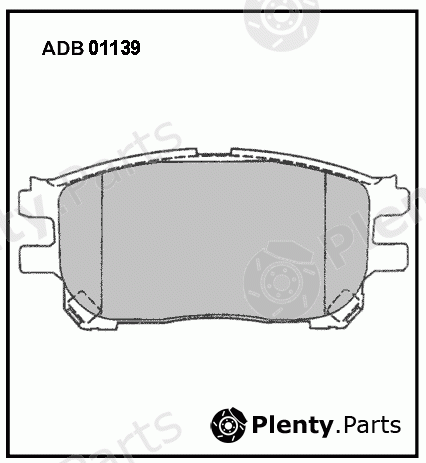  ALLIED NIPPON part ADB01139 Brake Pad Set, disc brake