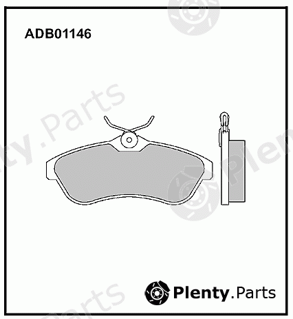  ALLIED NIPPON part ADB01146 Brake Pad Set, disc brake