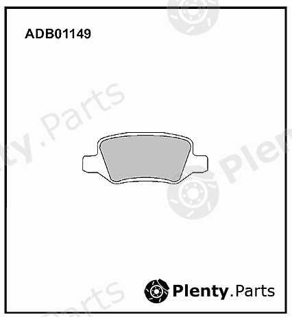  ALLIED NIPPON part ADB01149 Brake Pad Set, disc brake