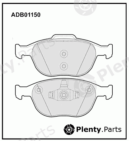  ALLIED NIPPON part ADB01150 Brake Pad Set, disc brake