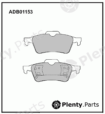  ALLIED NIPPON part ADB01153 Brake Pad Set, disc brake