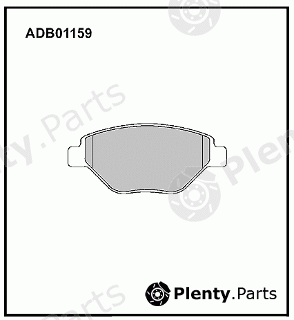  ALLIED NIPPON part ADB01159 Brake Pad Set, disc brake