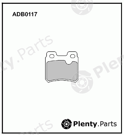  ALLIED NIPPON part ADB0117 Brake Pad Set, disc brake