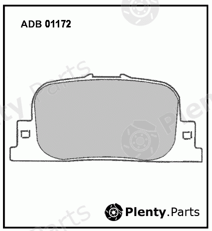  ALLIED NIPPON part ADB01172 Brake Pad Set, disc brake