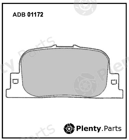  ALLIED NIPPON part ADB01172 Brake Pad Set, disc brake