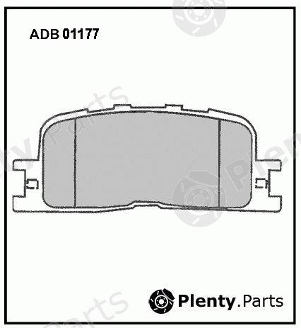  ALLIED NIPPON part ADB01177 Brake Pad Set, disc brake