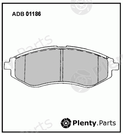  ALLIED NIPPON part ADB01186 Brake Pad Set, disc brake