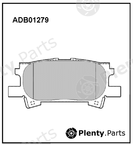  ALLIED NIPPON part ADB01279 Brake Pad Set, disc brake