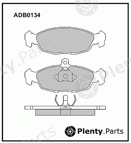  ALLIED NIPPON part ADB0134 Brake Pad Set, disc brake