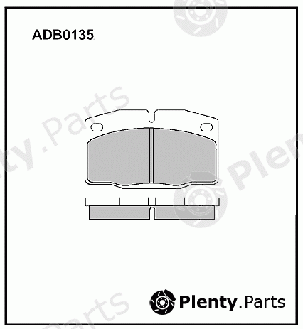  ALLIED NIPPON part ADB0135 Brake Pad Set, disc brake