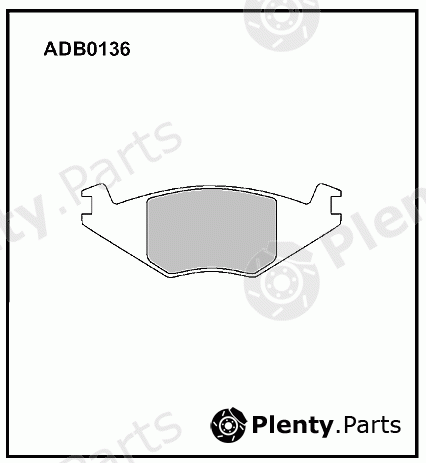  ALLIED NIPPON part ADB0136 Brake Pad Set, disc brake
