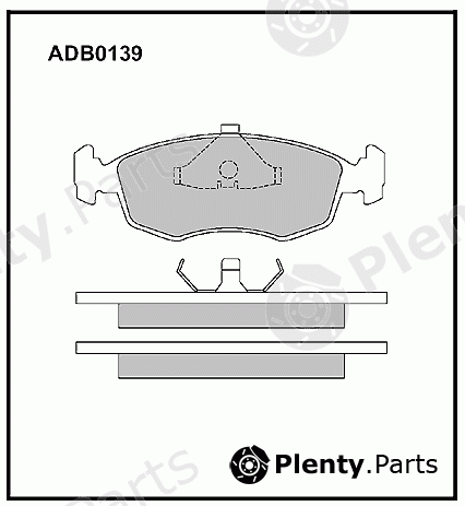  ALLIED NIPPON part ADB0139 Brake Pad Set, disc brake