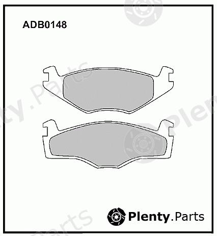  ALLIED NIPPON part ADB0148 Brake Pad Set, disc brake