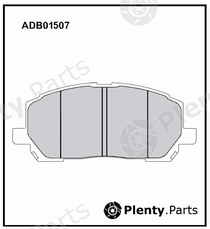  ALLIED NIPPON part ADB01507 Brake Pad Set, disc brake