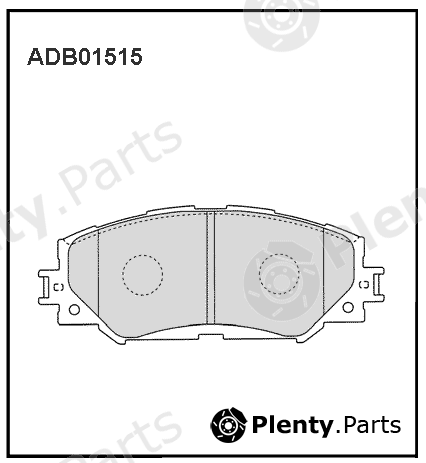  ALLIED NIPPON part ADB01515 Brake Pad Set, disc brake