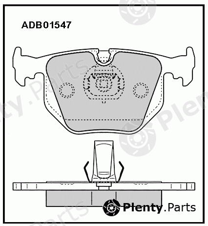  ALLIED NIPPON part ADB01547 Brake Pad Set, disc brake