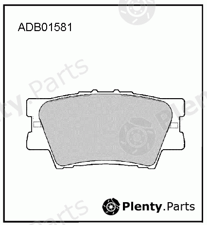  ALLIED NIPPON part ADB01581 Brake Pad Set, disc brake
