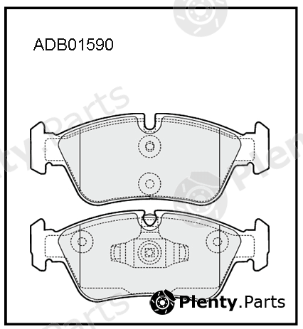  ALLIED NIPPON part ADB01590 Brake Pad Set, disc brake