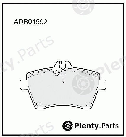  ALLIED NIPPON part ADB01592 Brake Pad Set, disc brake