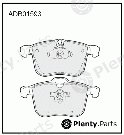  ALLIED NIPPON part ADB01593 Brake Pad Set, disc brake